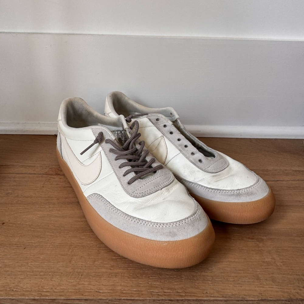 Nike Men's White and Tan Sneakers